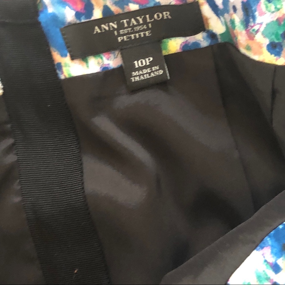 Ann Taylor Multicolored Pencil Skirt 10 Petite New - Picture 5 of 8